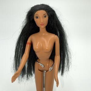 1995 Disney Pocahontas Barbie Doll Mattel Nude Long Hair